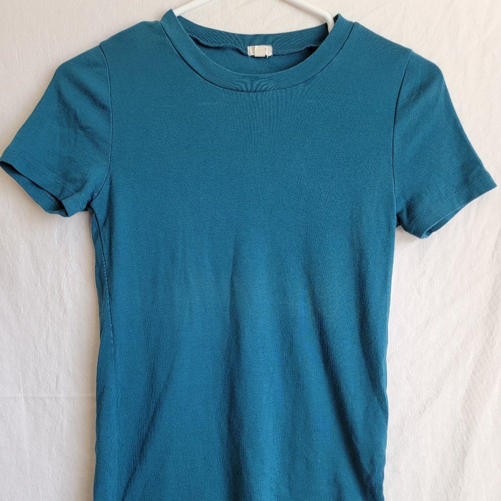 J. Crew T-Shirt Womens Blue Short Sleeve Size Small